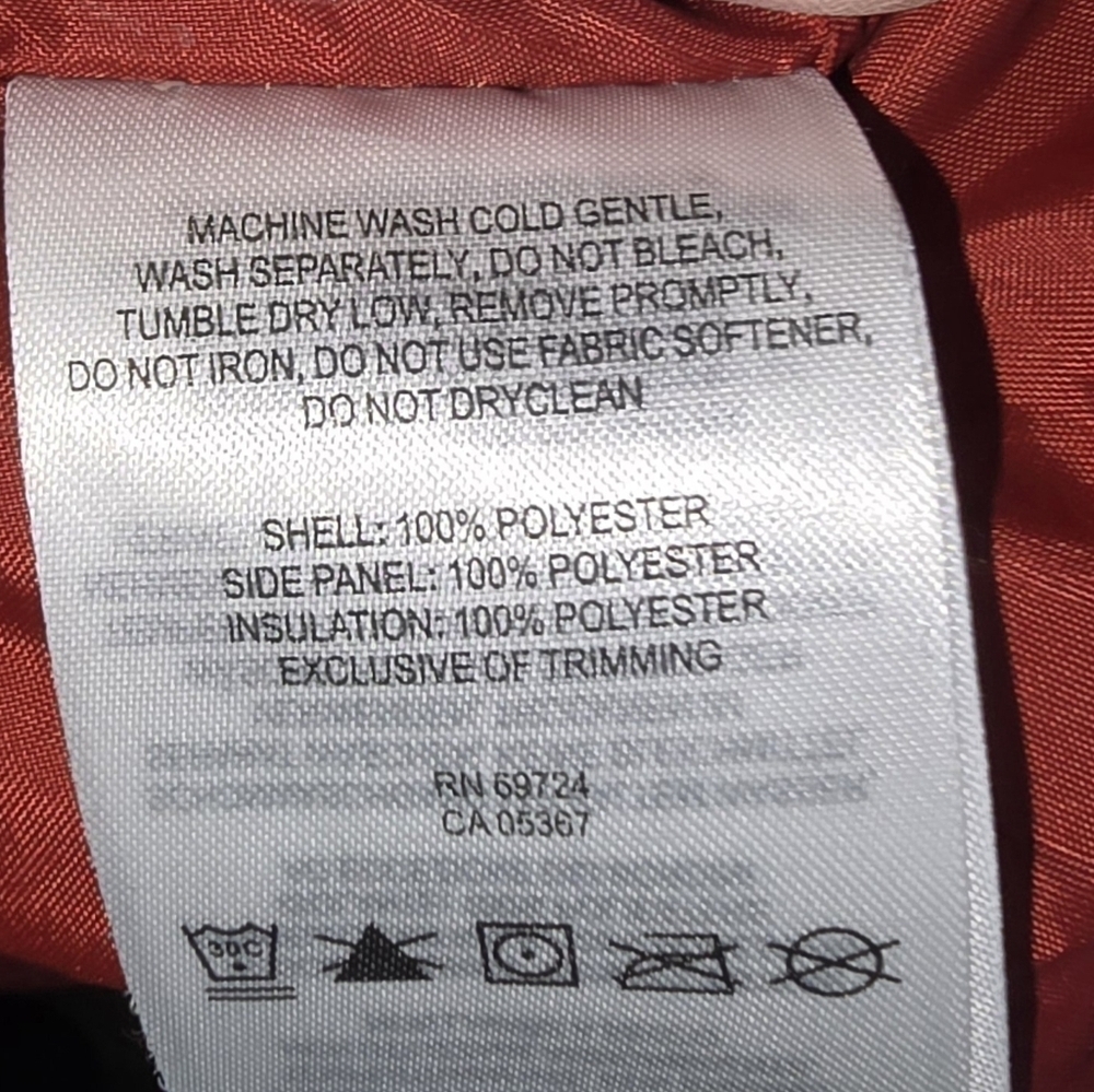 Columbia Red Quilted Puffer Vest With Pockets Zip-up Cold Weather Women's M - Picture 10 of 10